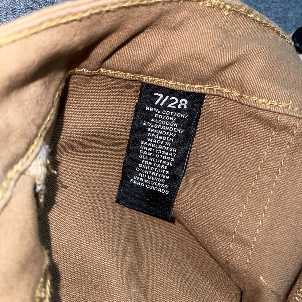Dark khaki Slim cargo pants - Picture 5 of 5